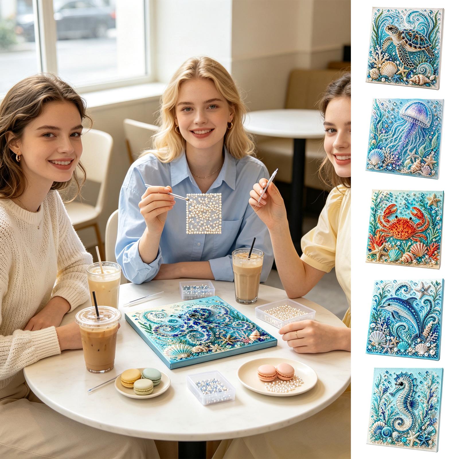 Art Craft Jellyfish - Kit de Manualidades con Perlas con