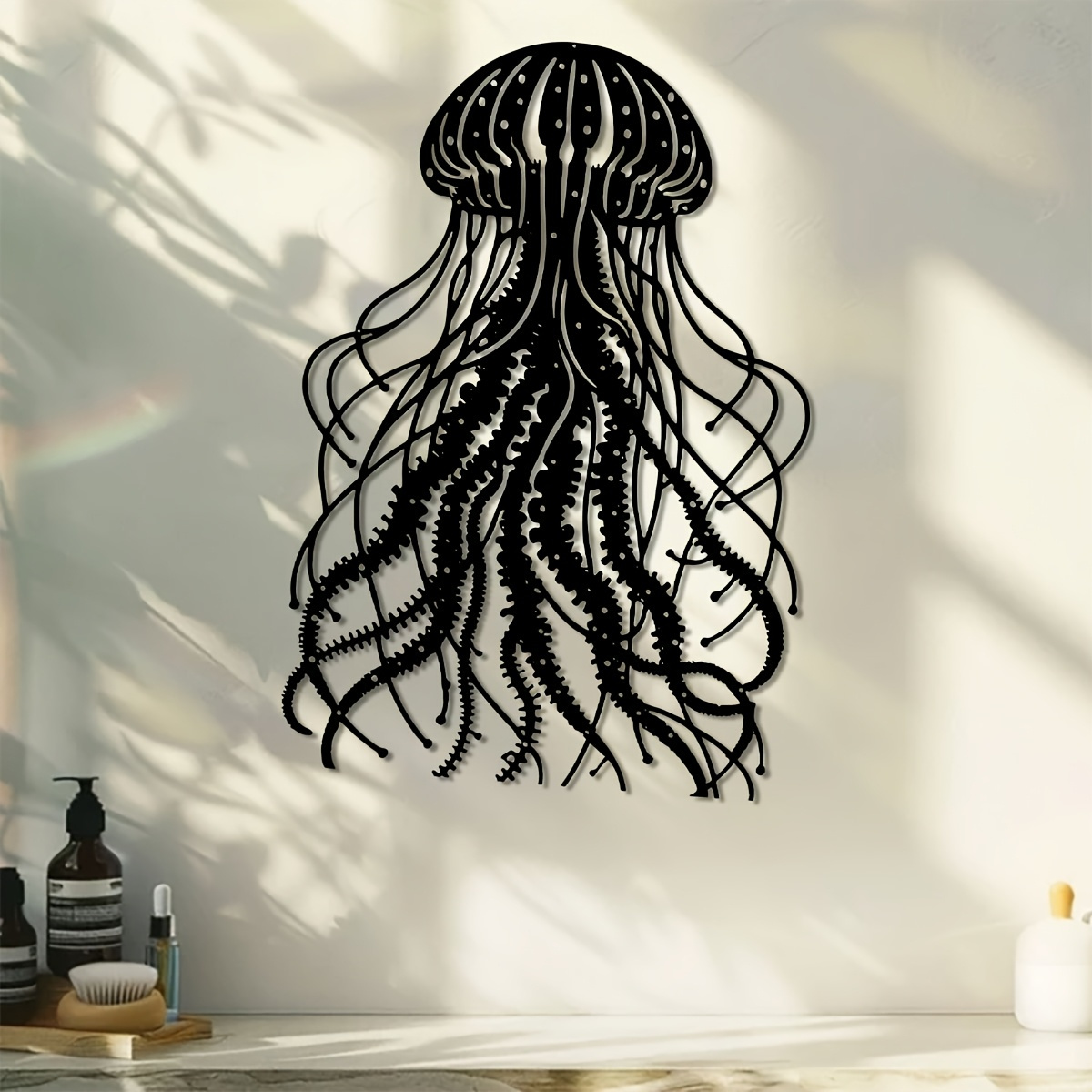 Art Craft Jellyfish - CIFBUY Escultura de medusa de metal