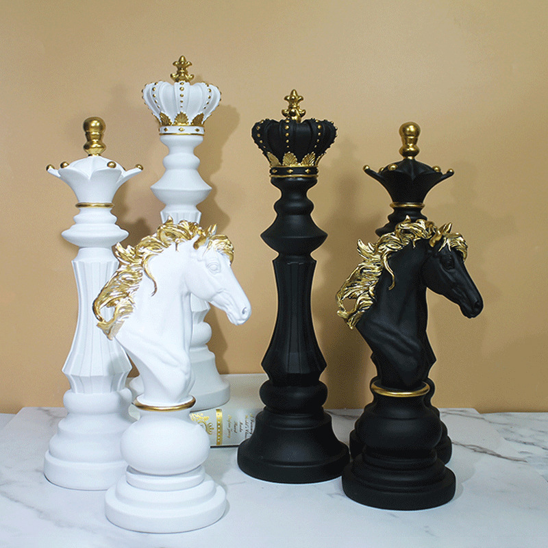 Queen Art Craft - Nuevos adornos de ajedrez nórdico, juego