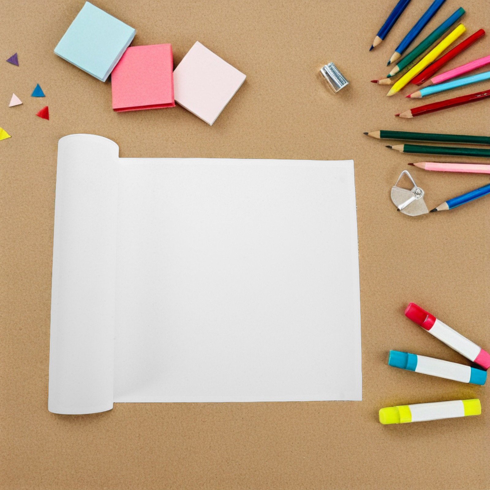 Art Craft Activities For Preschoolers - Rollo de Papel Cartulina Blanco Largo