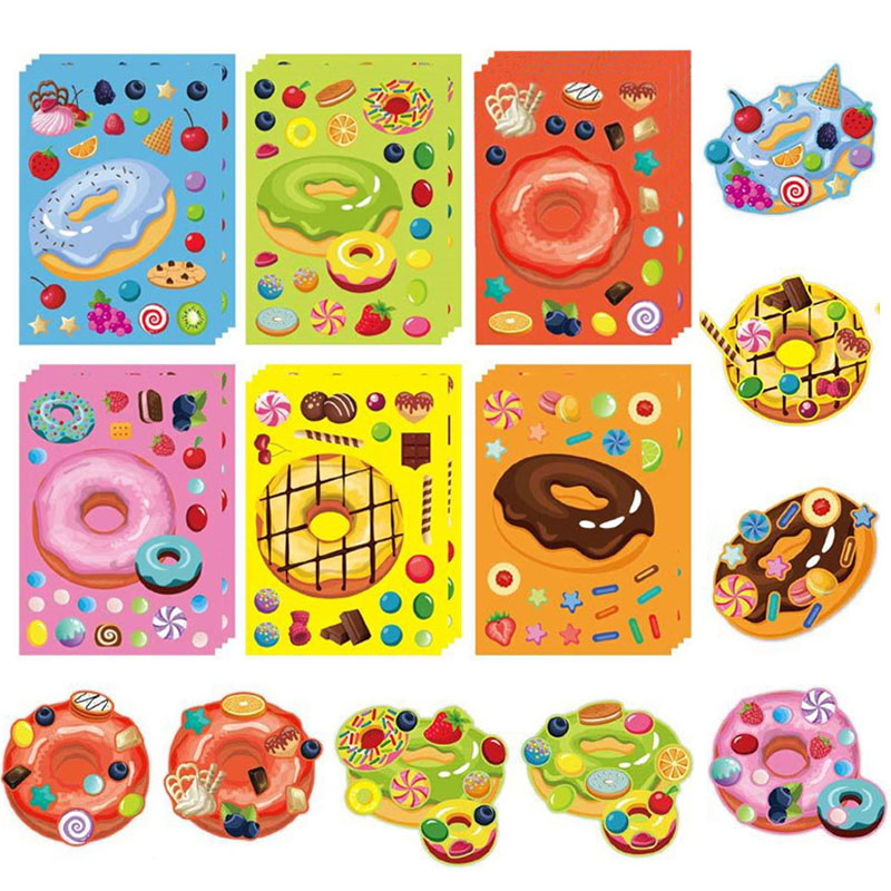 Art Craft 5 Year Old - Pegatinas de donut para hacer una