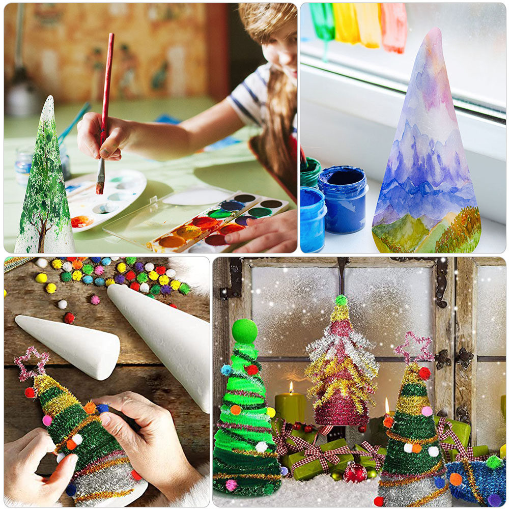 18 conos de espuma para manual - Art Craft Activities For Preschoolers reseña y precio