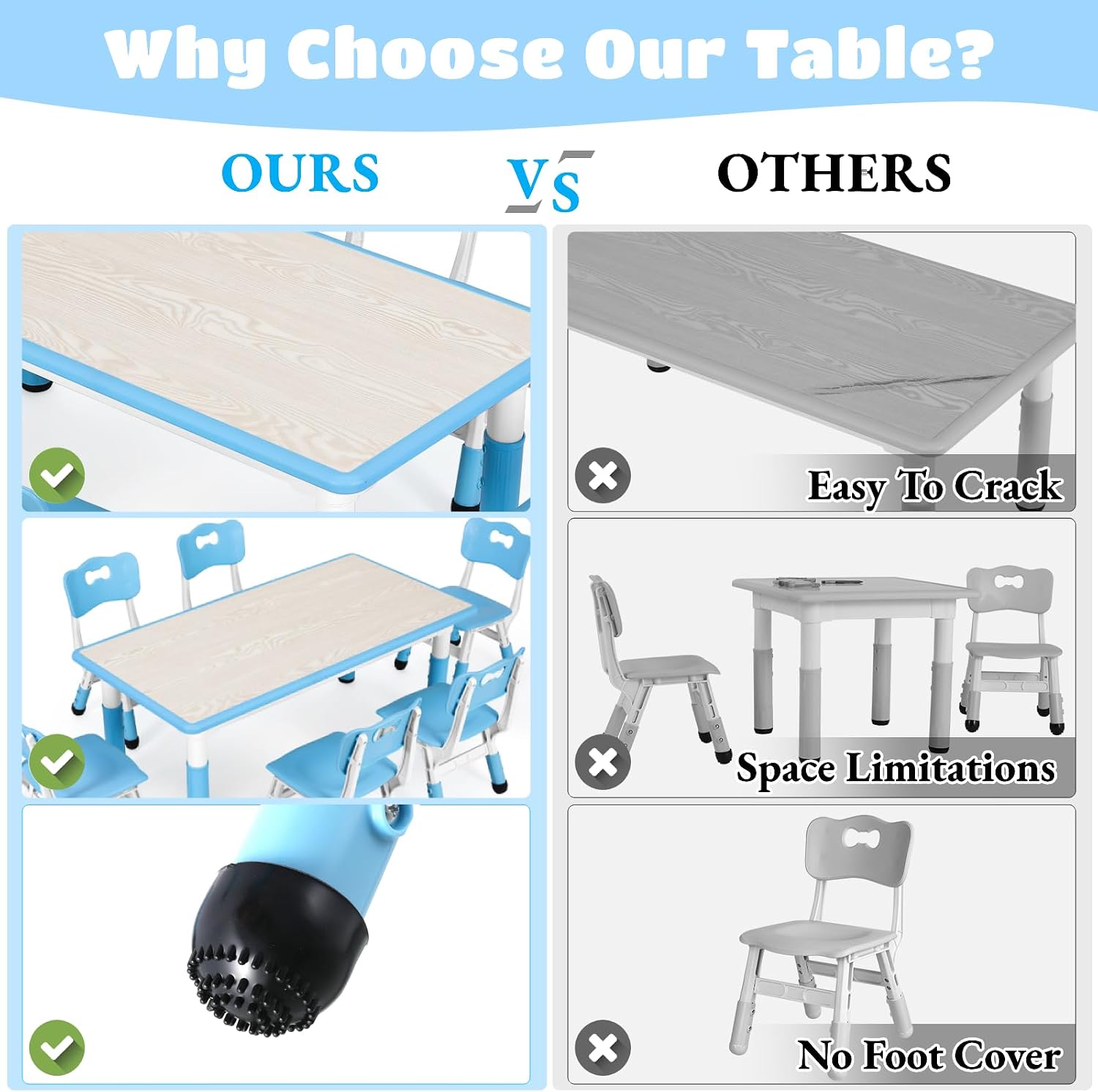 Juego de Mesa y 6 Sillas para  - Art Craft Activities For Preschoolers reseña y precio