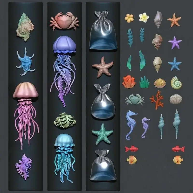 Serie 3D del océano, medusas d - Art Craft Jellyfish reseña y precio