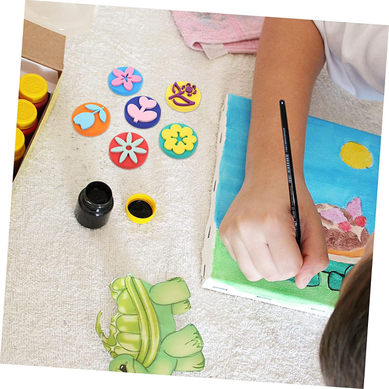 6 unids/bolsa sellos de espuma - Art Craft 5 Year Old reseña y precio