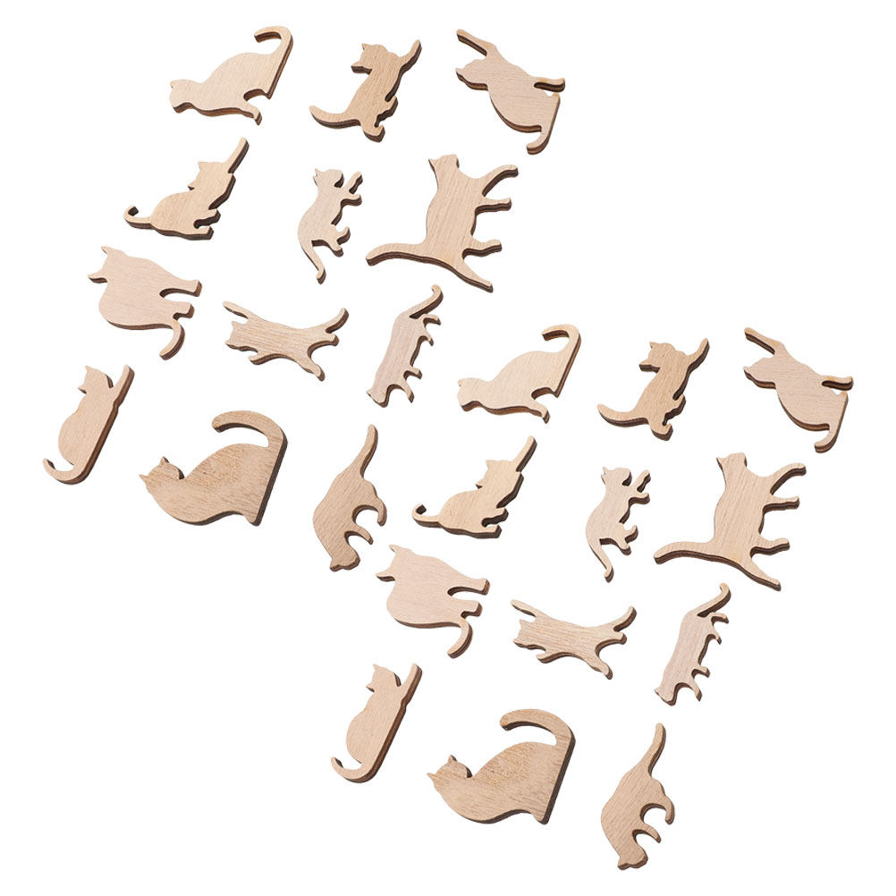 24 piezas de recortes de mader - Art Craft Class reseña y precio