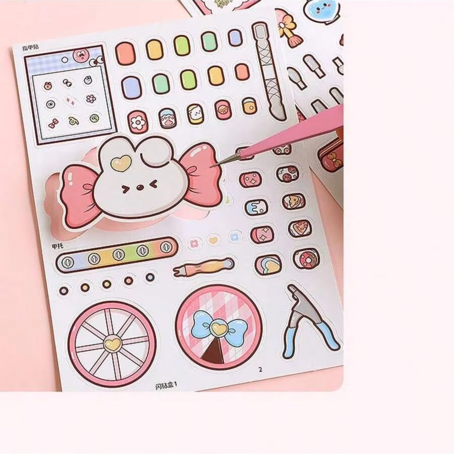 Libro de pegatinas de uñas DIY - Art Craft 5 Year Old reseña y precio