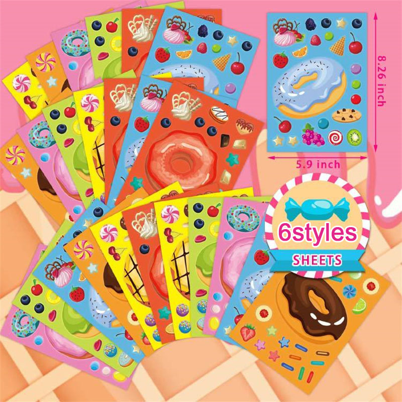 Pegatinas de donut para hacer  - Art Craft 5 Year Old reseña y precio