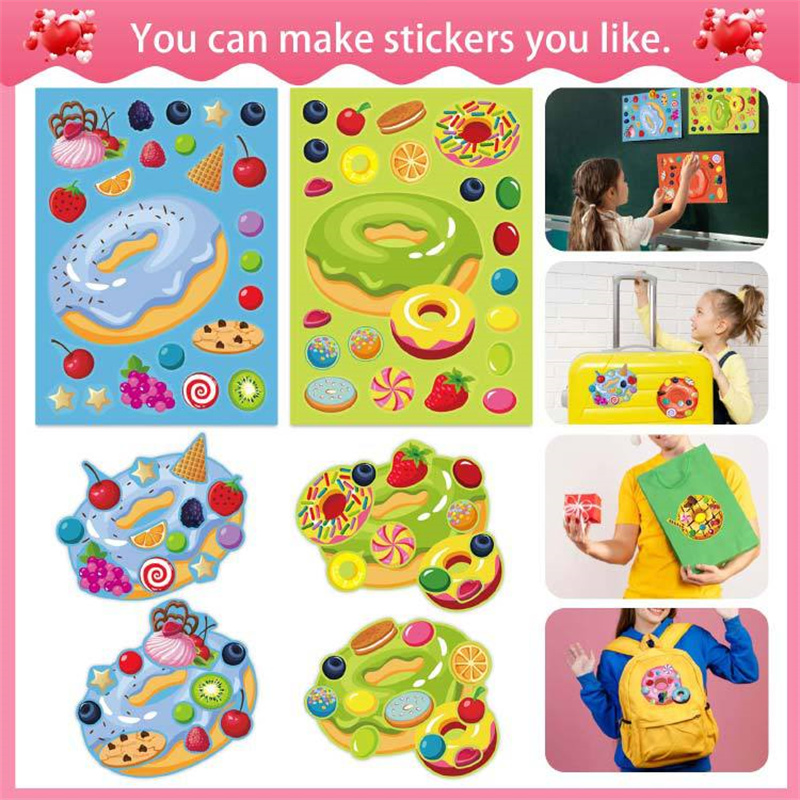 Pegatinas de donut para hacer  - Art Craft 5 Year Old reseña y precio