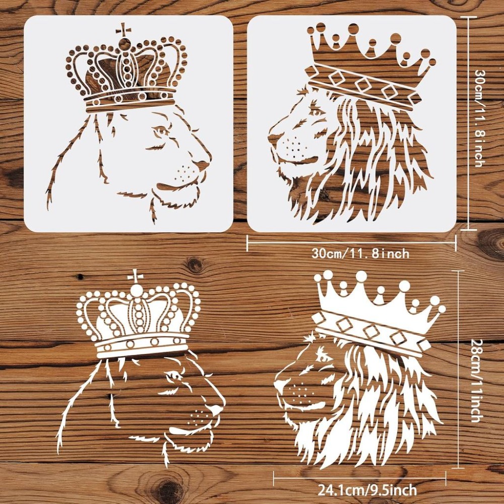 2 Plantillas de León de 11.8x1 - Queen Art Craft reseña y precio